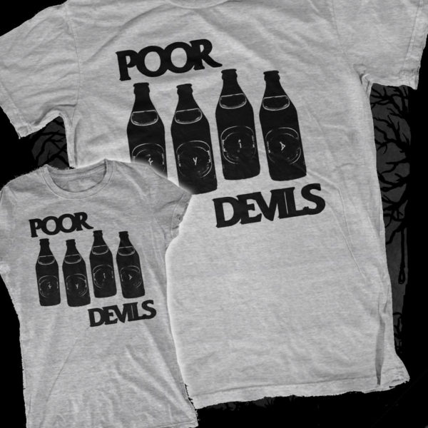 The Poor Devils - Black Flag Rip-Off [T-Shirt] (Farbe: grau | Print: schwarz)