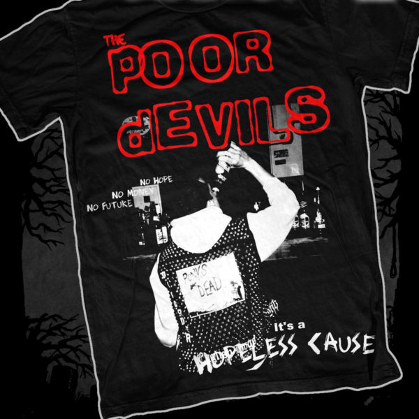 The Poor Devils - Hoepless Cause [T-Shirt] (Farbe: schwarz | Print: weiß, rot)