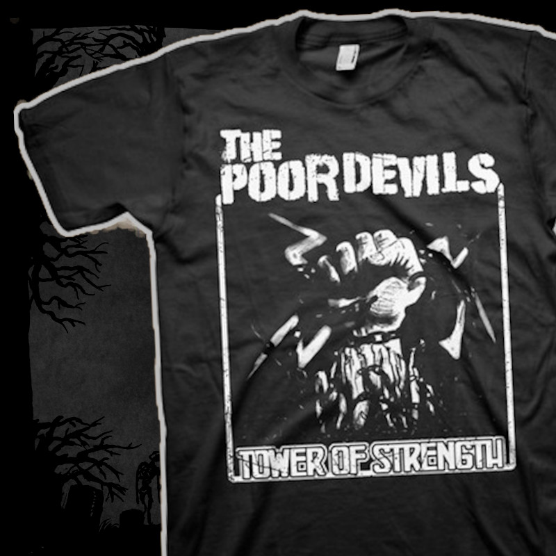 The Poor Devils - Tower Of Strength [T-Shirt] (Farbe: schwarz | Print: weiß)