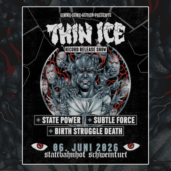 Thin Ice - Record-Release-Show-Flyer
